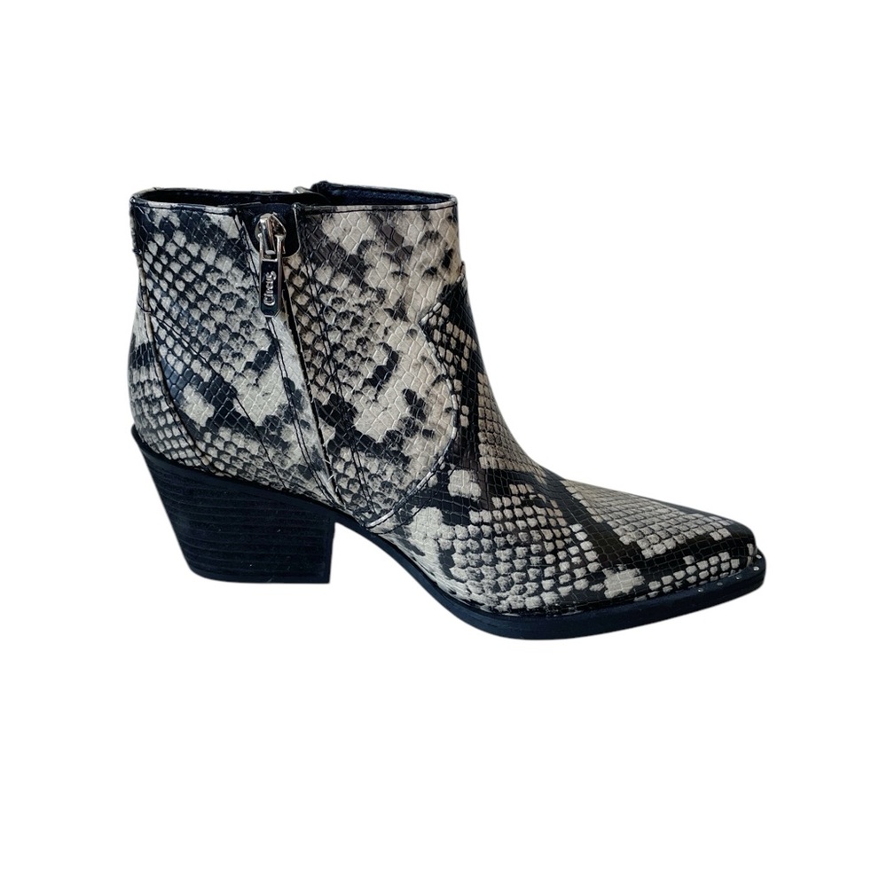 NEW Sam Edelman Whistler snakeskin animal skin ankle boots size US 6 EU 36 - Picture 3 of 9